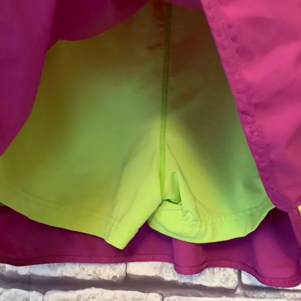 Reebok Purple & Yellow Skort Size M